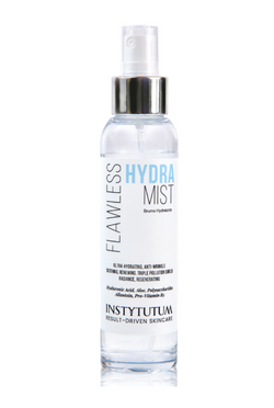 Flawless Hydra Mist instantly absorbs and quenches dull and dry skin with ultimate hydration, relieves dryness and provides a luminous, dewy, youthful complexion