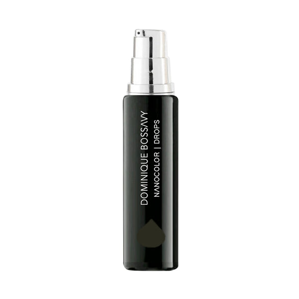 Bottle of Nanocolor Drop Midnight Brown microblading pigment for Nano Eyeliner