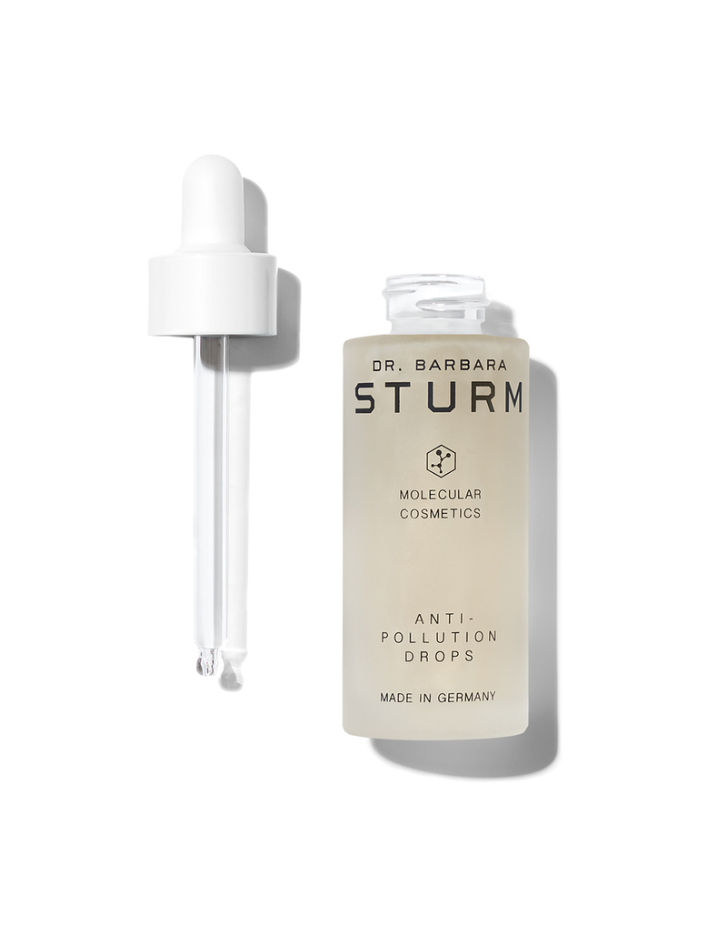 ANTI-POLLUTION DROPS are formulated to protect your complexion from particulate pollution, harmful UV rays