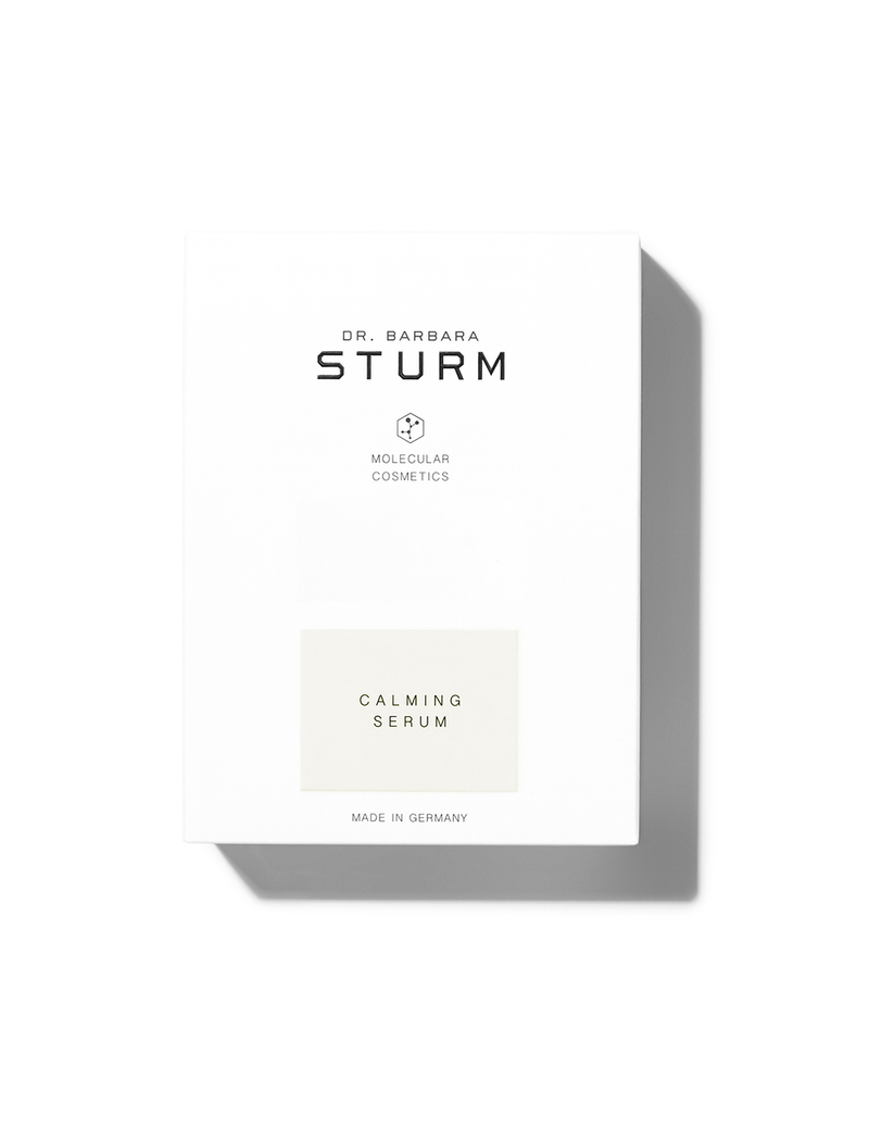 Dr. Barbara Sturm’s CALMING SERUM helps to reduce redness and burning